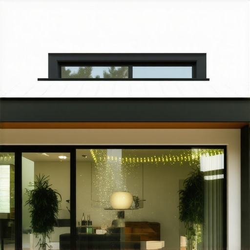 Contemporary house featuring advanced, energy-efficient smart windows.