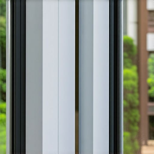 Durable Fiberglass Window Frame in Coastal Environment Close-up of resistant fiberglass window frame showing weatherproof features