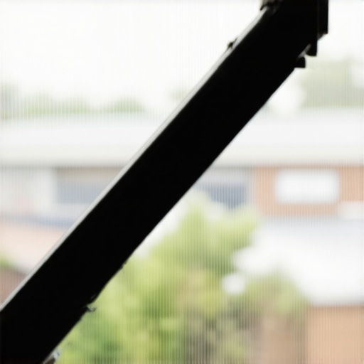 Close-up of a high-tech energy-efficient window with sensors