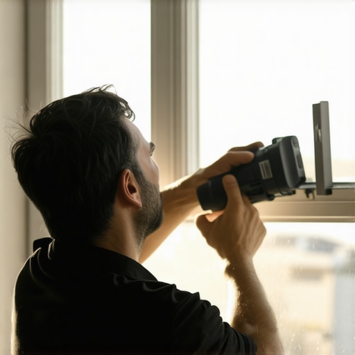 A person cleaning and inspecting window seals for longevity