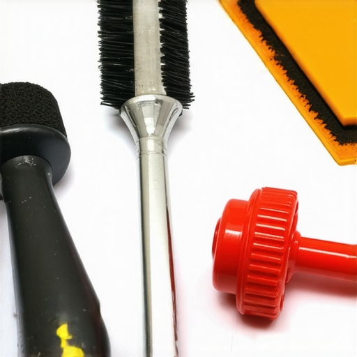 Set of window repair tools including sealant gun and scraper used for long-term window care