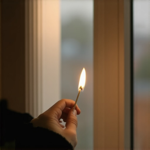 The 30-Second Matchstick Test for Identifying Drafty Window Corners