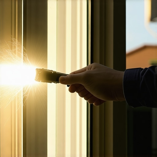 The Flashlight Method for Finding Hairline Cracks in Exterior Glass