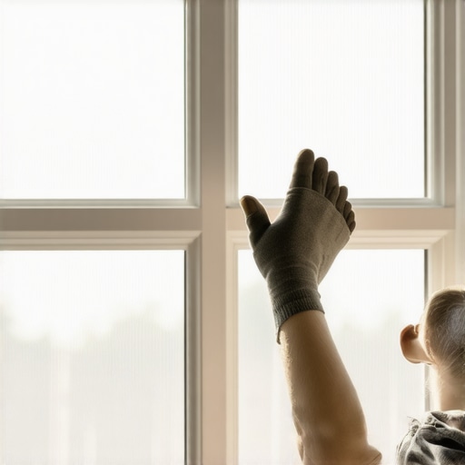 The Old Sock Method for Dusting Window Grilles Quickly