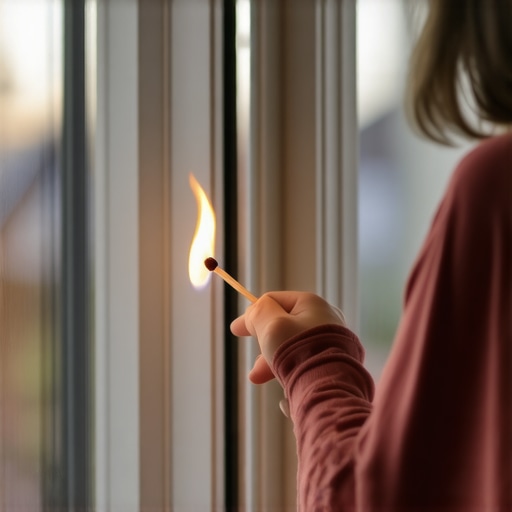 The Simple Matchstick Test for Finding Window Air Leaks