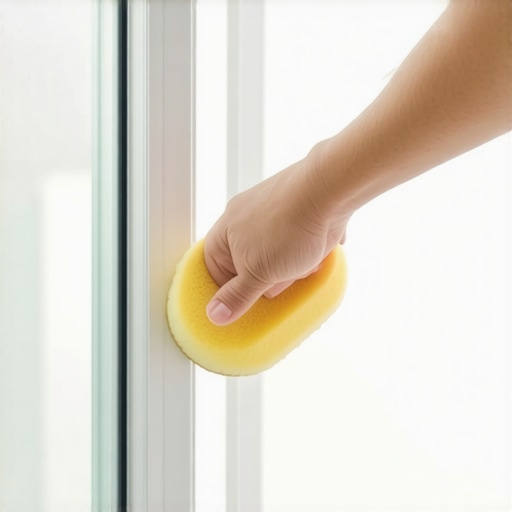 The $2 Sponge Hack for Cleaning Sliding Door Tracks