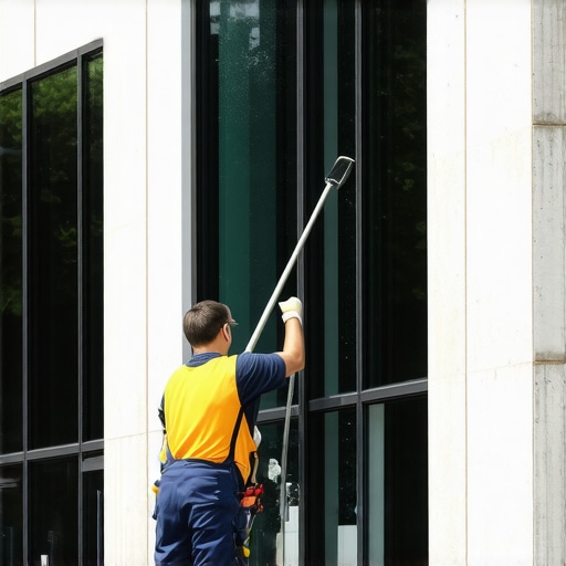 The Best Way to Clean High-Reach Windows Without a Ladder