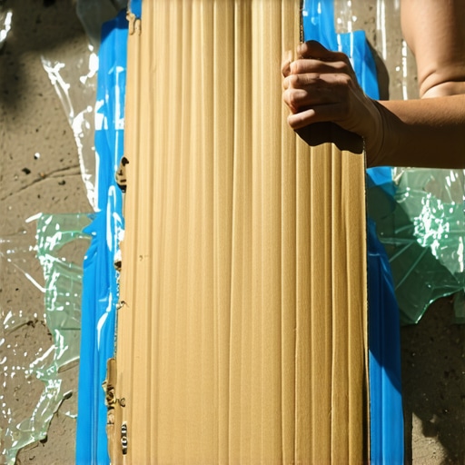 The Cardboard and Duct Tape Shield: Securing Broken Glass Until Help Arrives