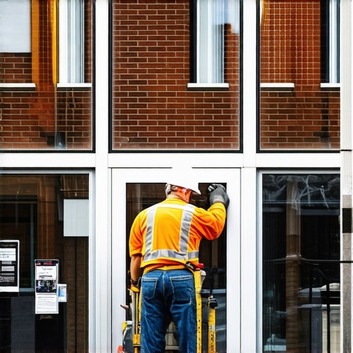 The Chalk Line Trick for Marking Hairline Cracks on Commercial Storefronts