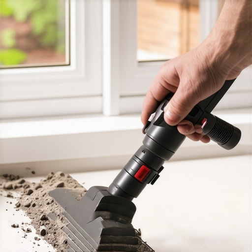 The Vacuum Attachment Hack for Getting Dirt Out of Deep Window Grooves