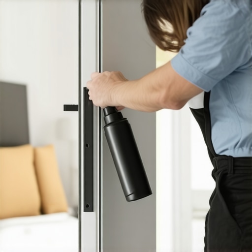 How to Quiet a Noisy Sliding Door with Silicone Spray