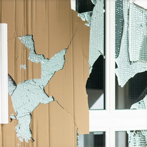 The Emergency Cardboard Fix for a Smashed Kitchen Window