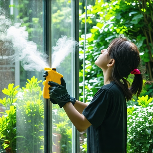 The Safest Way to Clean Glass Near Your Garden and Plants