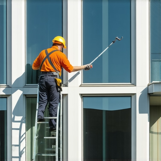 How to Clean High Reach Windows Safely from a Ladder
