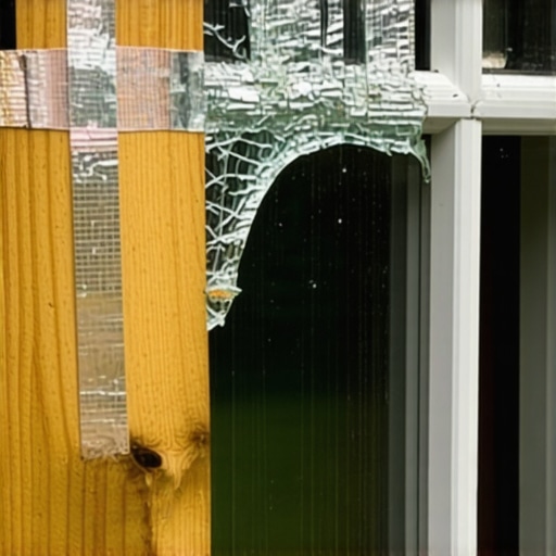 How to Secure a Broken Window While Waiting for the Glass Guy