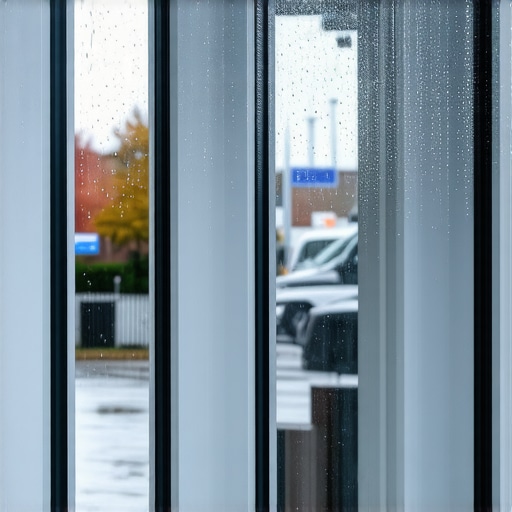 The secret to cleaning office storefronts after heavy rain